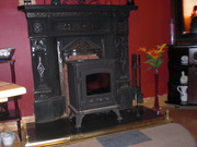Cast Iron Stove and Fire Surround with Hearth
