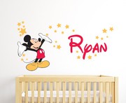 Personalised Mickey Mouse Wall Decal