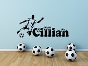 Football name personalised wall art decal