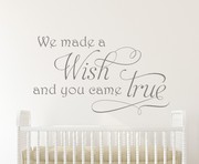 We Made a Wish Wall Decal Sticker