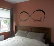 Infinity smile wall decal sticker