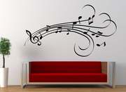 Musical notes design wall art