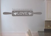 kitchen rolling pin wall decal