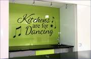 Kitchens are for Dancing wall art decal